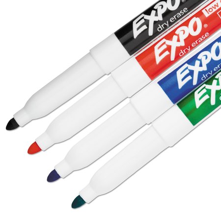Expo Low-Odor Dry Erase Marker Office Pack, Fine Bullet Tip, Assorted, PK36 2003893